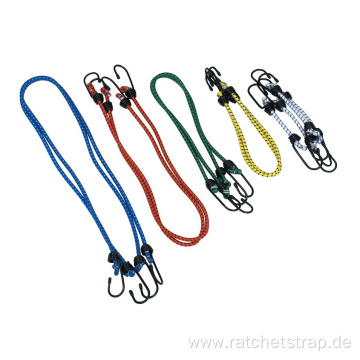 High Elasticity Bungee Cords Elastic Rope with Plastic Hooks